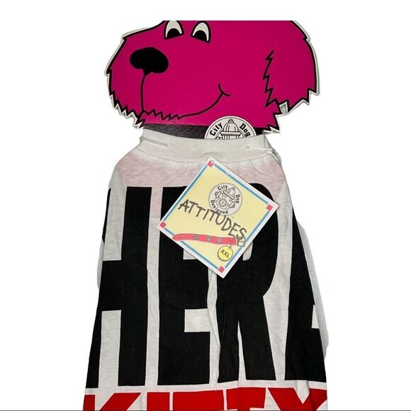 City Dog Designed Attitudes Dog T-Shirt nwt - Picture 2 of 7
